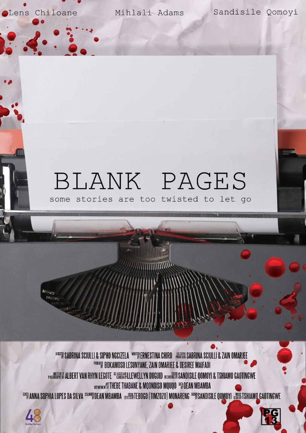 Filmposter for Blank Pages